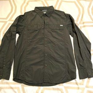 Columbia Dark Green Omni-Shade LS Shirt